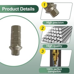6pcs CAD/CAM Ti base Titanium Base Compatible with BEGO 3.75/4.1/4.5/5.5