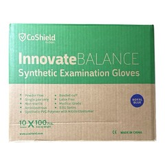 Small Blue Synthetic Examination Gloves – 1 000 Count Cases- 10 Boxes of 100 NEW