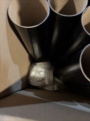 3 x 18″ Black Mailing Tubes 24 PCS