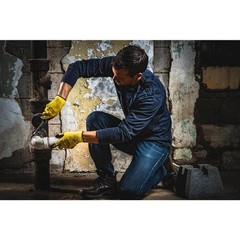 FIRM GRIP Work Gloves Men’s Large Nitrile Coated Machine Washable Yellow 10 Pack