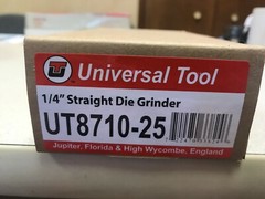 Universal Tool UT8710-25 1/4″ Straight Die Grinder 25,000 RPM – NEW IN BOX