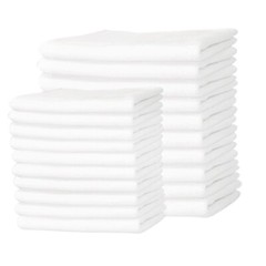 New White Knit T-Shirt Exact Cut Rags 20×20 inch – 10 Packs of 45 Pieces Case