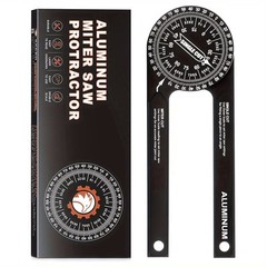 7″ Aluminum Miter Saw Protractor, Rustproof Angle Finder Tool for Woodworking