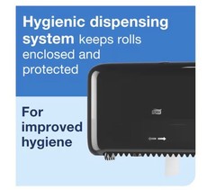 Tork 473208 Coreless High Capacity Bath Tissue Dispenser – Black New