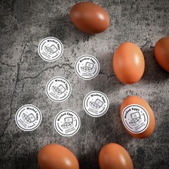 1000 Pcs Farm Fresh Eggs Carton Labels 1.5 Inch Round Self Adhesive Stickers …