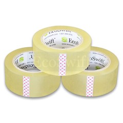 6 ROLLS EcoSwift Carton Box Sealing Packaging Packing Tape 1.6mil 2″ x 330 feet