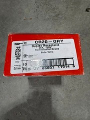 (10) LEGRAND PASS & SEYMOUR CR20-GRY DUPLEX RECEPTACLE 20A/125V LOT OF 10 NEW