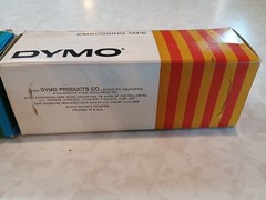 1956 DYMO EMBOSSING TAPE Qty 27 Red Green Gold Yellow Blue Orange Brown Black