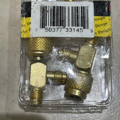Lot of 3 PRO-SET Access Valve Tee AVT45 1/4″ SAE Female Knurl x 1/4″ SAE Male