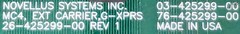 39740 NOVELLUS SYSTEMS ASSY, CONTROLLER, MC4, ETHERNET (PARTS) 02-423402-00