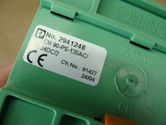 LOT OF 2 PHOENIX CONTACT POWER SUPPLIES 2939027 CM90-PS-120VA/24DC/2 2941248