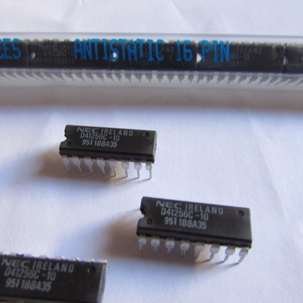 D41256C-10 NEC 262,144 x 1-BIT DYNAMIC NMOS RAM, (256K X 1) 5V, IC 16-Pin Dip