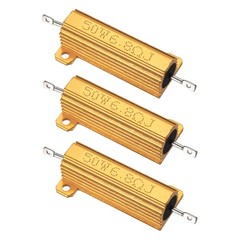 50W 6.8 Ohm Aluminum Shell Resistor 3Pcs Aluminum Housing Resistor