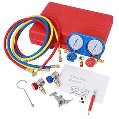 A/C AC Manifold Gauge Set for Car test Kit Manometer Gauge System Refrigeration
