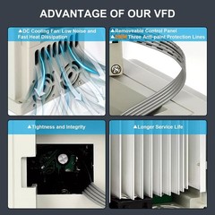220V 2.2KW Variable Frequency Drive Inverter CNC VFD VSD Single To Three Phase
