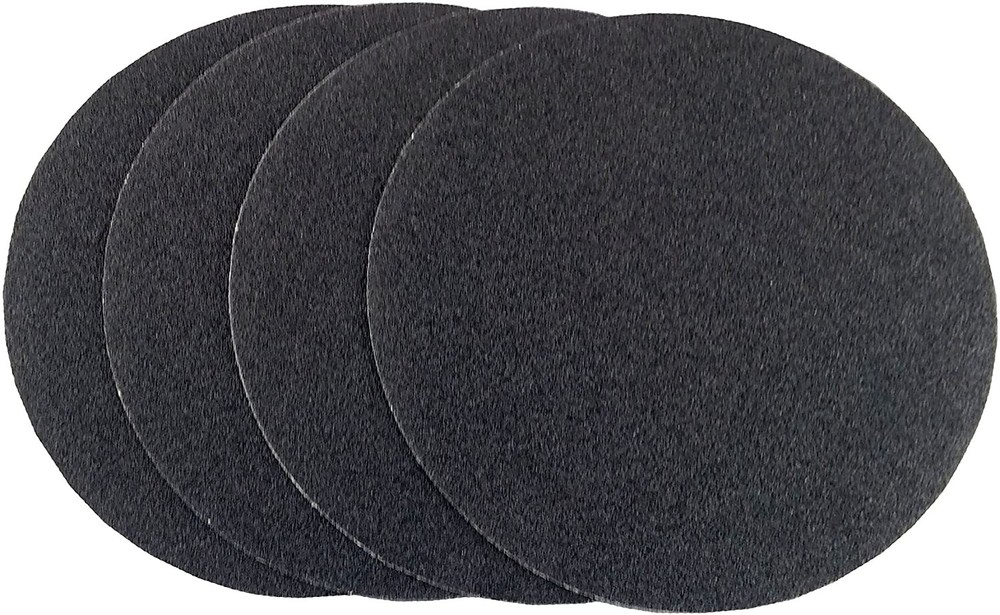 30 Pack 7″ Hook & Loop 24 Grit Sanding Discs Black Silicon Carbide