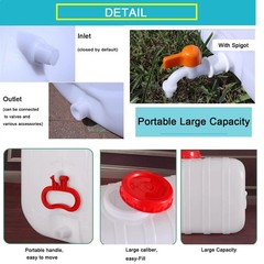 Large Plastic Water Storage Tanks 25L/35L/50L/80L/110L/200L Emergency Water