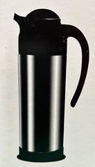 Update International (SV-70) 24 Oz Black and 18/8 Stainless Creamer/Server