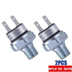 2Pcs Replacement Air Pressure Switch 120-150 PSI For Air Compressor 1/4″-18 NPT
