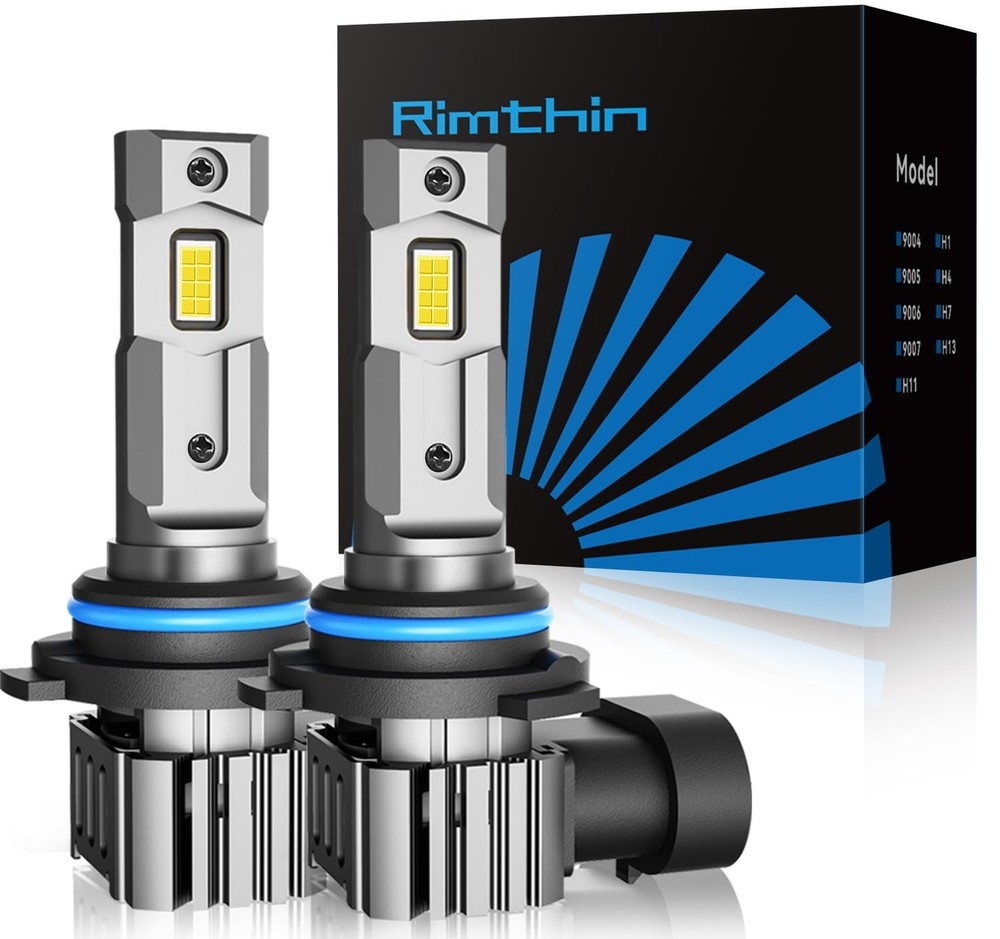 rimthin 9006/HB4 Bulbs, HB4 Fog Lights 6000K Cool White IP67 Waterproof, Pack…