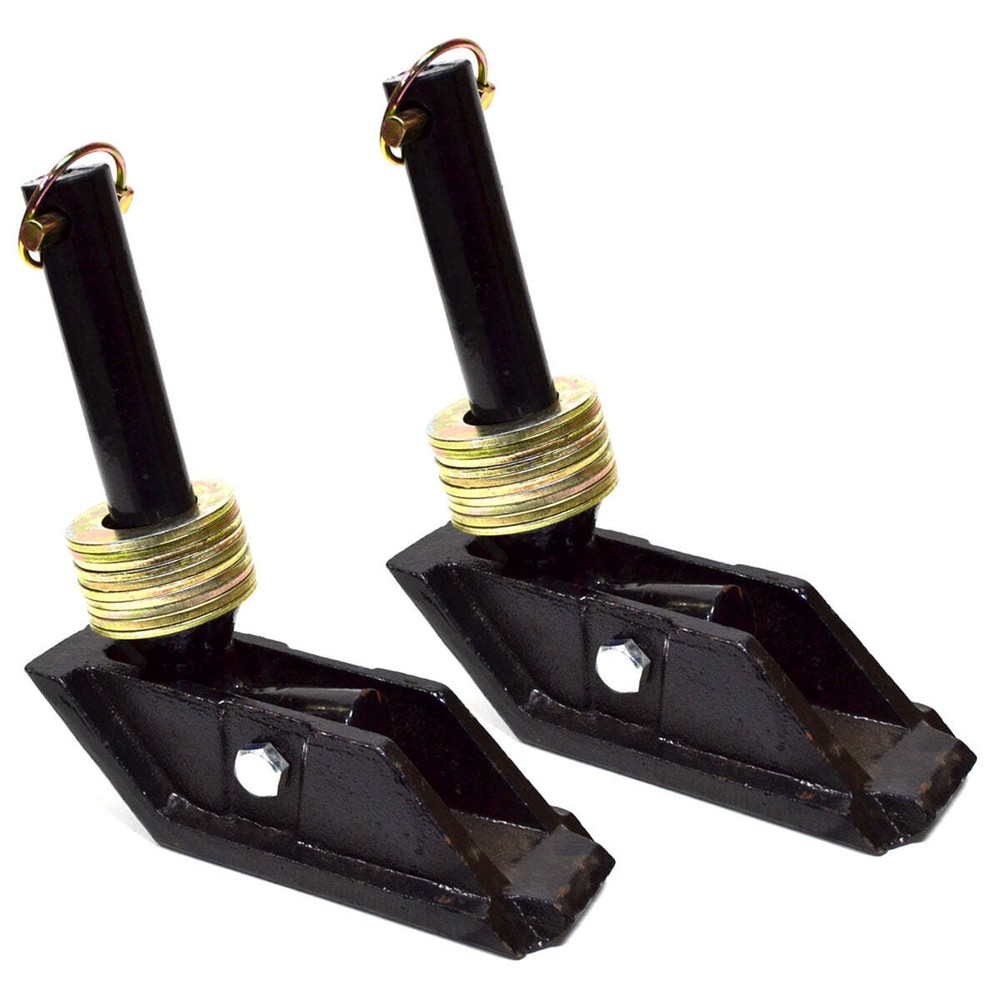 2PK Square Snow Plow Shoe Skid Foot Assemblies Snowplow Snow Blade