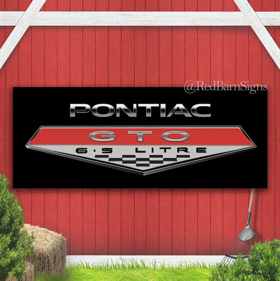 Pontiac GTO 6.5 Indoor Outdoor Banner Sign with grommets