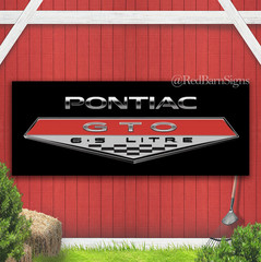 Pontiac GTO 6.5 Indoor Outdoor Banner Sign with grommets