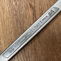 TRUECRAFT 3/4 Palmera Combination Wrench 12pt Alloy Steel Spain B107B