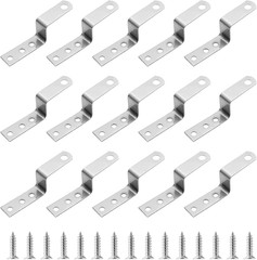 Metal Z Bracket 1 Inch / 25Mm, 15Pcs | Picture Frame Brace Bracket, Z Angle Brac