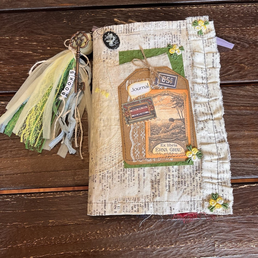Book Lover Junk Journal Bookish Reader Vintage Softcover 3 Signatures Decorated