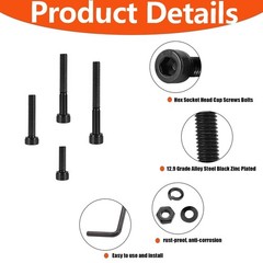 480pcs M4 Screw Assortment Kit,M4 Screws (7 Sizes 6-30mm) for 3D Printer DIY,Hex