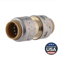 Sharkbite MAX UR008A, 1/2-in. x 1/2-in. Push-To-Connect Straight Coupling