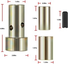 2 Pairs Cat 1 Quick Hitch Adapter Bushing Kit Fits Category 1 Tractors TK-95029