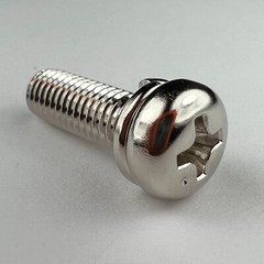 m5 x 0.8 JIS Pan Head Screws w/ Lock Washer – Bright Plated – Made in Japan