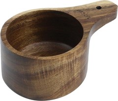 1PCS 1/2 Wooden Measuring Cup and Measuring Spoon Kit for Baking Cooking