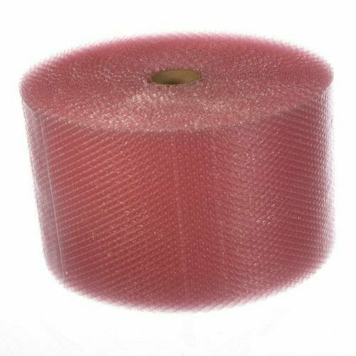 150′ x 12″ Roll 3/16″ (Sm) Pink Anti-Static Bubble Cushioning Wrap Free Shipping