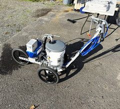 Graco FieldLazer ES100 Battery Line Striper Cart w/ 50ft Hose 5 Gal