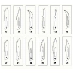 100 Scalpel Blades Surgical Dental ENT Instruments Hobby Crafts Derma Planning