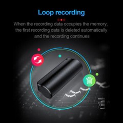 Voice Recorder 16GB Digital Audio Magnetic Device Sound Dictaphone USB MP3 Mini