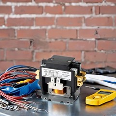 120V AC Contactor 2 Pole 40 Amp Heavy Duty HVAC Pump Compressor Relay