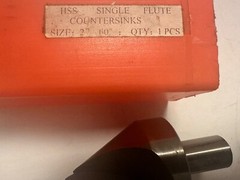 2” 60 DEGREE HIGH SPEED STEEL SINGLE FLUTE COUNTERSINK 3/4 Shank FREE SHIPPING