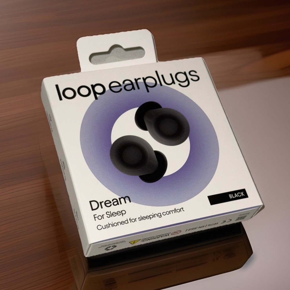 Loop Dream Earplugs for Sleep – (Black) Noise Reduction- Silicone & Foam- Nib