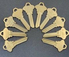 Lots of 2/5/10 SC1248 Nickel Silver 6 Pin Key Blanks for Schlage 1248-6 Keyway
