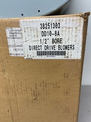 NEW LAU DD10-8A Direct Drive Blower Assembly; 1/2”Bore, 10-1/2” x 11-1/2” Outlet