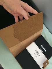 Magna Shinola Detroit Lined Blank Pages Leather Journal Portofilio + Gift Box