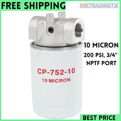 10 Micron Hydraulic Oil Filter Assembly, Spin-On Design, Return Line Filter with