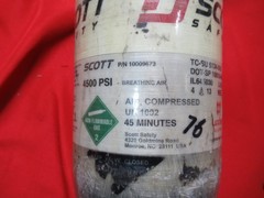 MFG 04/2013 SCOTT 4500PSI 45 Min SCBA Bottle Tank Cylinder FIRE RESCUE CGA347
