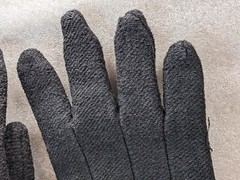 SHOWA, S (7) Cotton Lined Heat Resistant Glove Gauntlet Cuff, Black, Paired