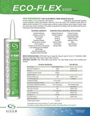 Silco EF9500 High Perform Hybrid Silicone Sealant, Adhesive One Case of 24 Tubes