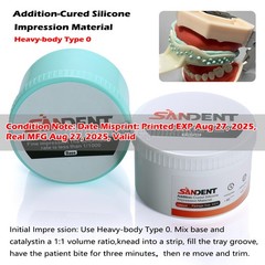 Dental Putty Fast Set PVS VPS Impression Material Silicon Base+Catalystst SA